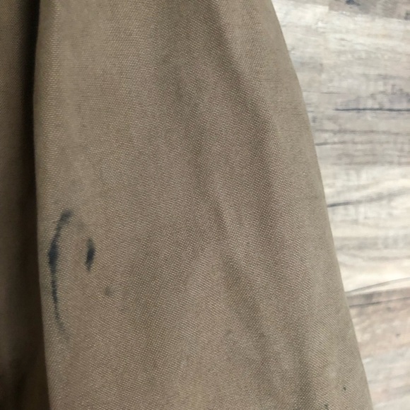 American Eagle Men's Tan Khaki Workwear Utility Trucker Bomber Jacket Medium - Picture 4 of 13